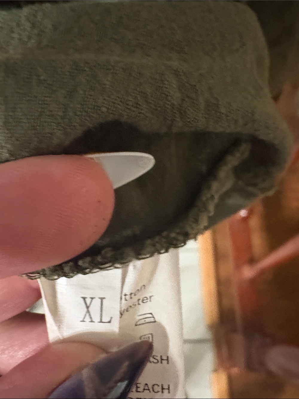 Relaxed Olive Green Linen-Blend Tunic Top - Picture 2 of 4
